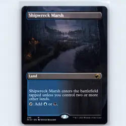MTG Shipwreck Marsh Borderless #285 MID Midnight Hunt Normal R NM Magic Card - Image 1