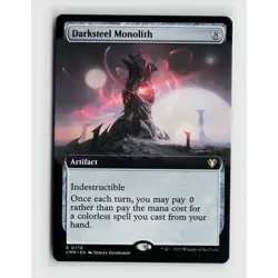 MTG Darksteel Monolith Extended Art 778 Commander Masters Normal R NM Magic Card - Image 1