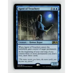 MTG Agent of Treachery #43 PPM20 Promo Pack: Core Set 2020 Foil R NM Magic Card - Image 1