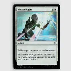 MTG Blessed Light #7 Dominaria Foil C NM Magic Card - Image 1