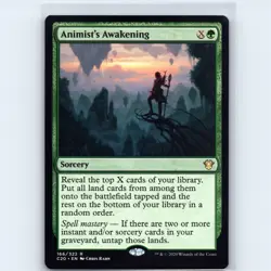 MTG Animist's Awakening #166 C20 Commander 2020 Normal R NM Magic Card - Image 1