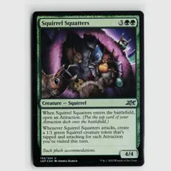 MTG Squirrel Squatters #156 Unfinity Foil U NM Magic Card - Image 1