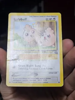 Pokemon Card - Igglybuff #36 WoTC Black Star Promo Damaged - Image 3