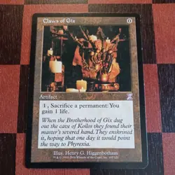Mtg Claws of Gix LP Time Spiral Magic the Gathering Artifact Card Saga - Image 1