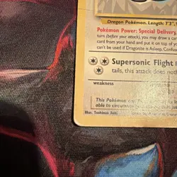 1999 Pokemon TCG Dragonite Card WB Stamped Movie Promo #5 WOTC Black Star Promo - Image 3