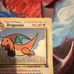 1999 Pokemon TCG Dragonite Card WB Stamped Movie Promo #5 WOTC Black Star Promo - Image 5