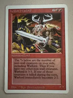 Keldon Warlord - MTG - REVISED (3rd) - ENGLISCH - ©1994 NM/EX Uncommon - Image 1