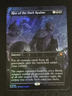 MTG Foundations Rise of the Dark Realms Borderless Foil 0323 NM Mythic - Image 1