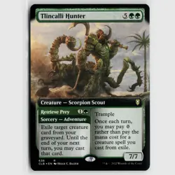 MTG Tlincalli Hunter Extended Art #638 Battle for Baldurs Gate Normal R NM Magic - Image 1