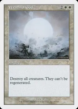 7th Edition MTG 1 Wrath of God Magic - Image 1