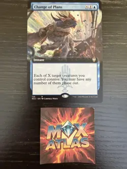 MTG - Change of Plans - Extended Art - #125 - NM - Streets New Capenna NCC Magic - Image 1