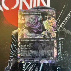 MTG TMNT - Shredder Unrelenting - Foil Borderless - Image 1