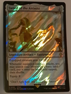 Sword of the Animist Surge FOIL NM FINAL FANTASY FF VII Magic the Gathering MTG - Image 1