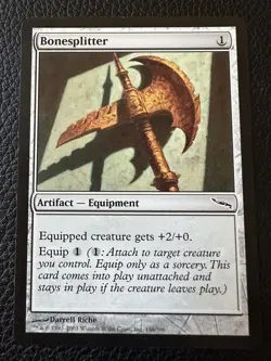 BONESPLITTER Mirrodin MTG Magic the Gathering Common LP - Image 1