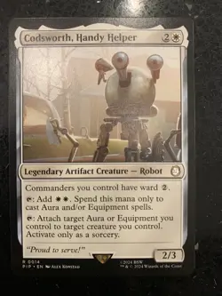 1x Codsworth, Handy Helper - Universes Beyond: Fallout - NM - MTG - Image 1