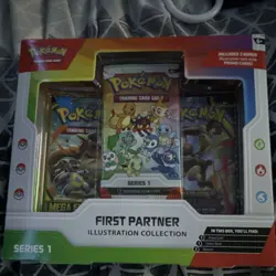 Pokemon First Partner Illustration Collection Series 1 Promo & Sticker Sheet Box - Image 1