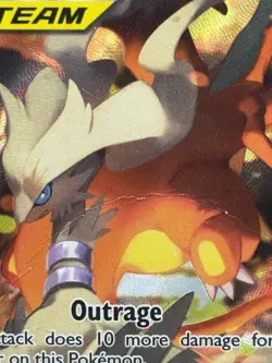 Reshiram & Charizard GX SM201 Tag Team Promo Pokemon Card LP/MP - Image 2