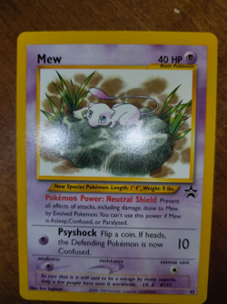 Pokemon Mew Card 47 Promo Black Star Wizards of the Coast Near Mint - Image 1