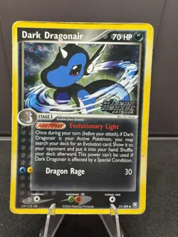 Pokemon Dark Dragonair 31/109 Ex Team Rocket Returns Holo Stamp - Image 1