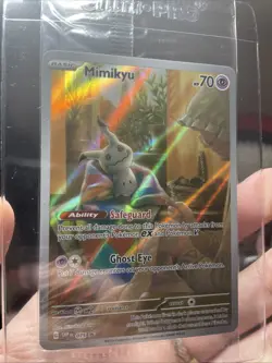 Pokemon Mimikyu SVP 075 Sealed *NM Paldean Fates Full Art Holo Black Star Promo - Image 1