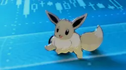 Radiant Eevee - Pokemon GO TCG - Pin Badge - New - Image 1