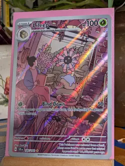 Lileep 145/142 Pokemon TCG Stellar Crown Illustration Rare Full Art Holo - Image 1