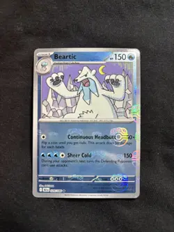 Pokemon TCG Beartic Master Ball Pattern 026/086 Sv: Black Bolt Rare Holo NM - Image 1