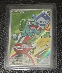 Pokemon TCG First Partner Illustration Bulbasaur Promo Full Art Holo 037 - Image 1