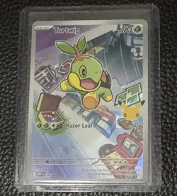 Pokemon TCG Turtwig MEP 040 First Partner Illustration Black Star Promo - Image 1