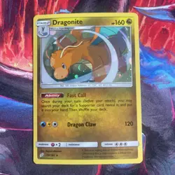 Pokemon TCG Dragonite Sun & Moon - Team Up 119/181 Holo Rare Cosmos Holo Rare - Image 1