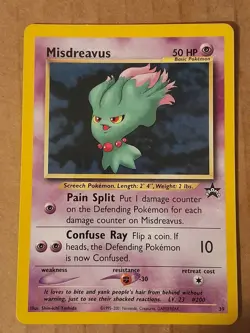 Pokemon Misdreavus Black Star Promo #39 LP See Pictures - Image 1