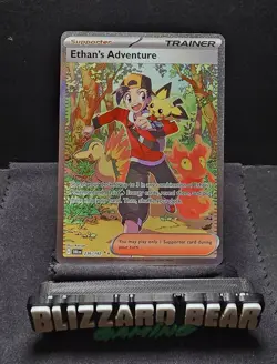 Pokemon TCG Ethan's Adventure #236 Destined Rivals Special Illustration Rare NM - Image 1