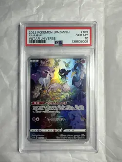 2022 POKEMON JAPANESE SWORD & SHIELD VSTAR UNIVERSE #183 FULL ART/MEW PSA 10 - Image 1