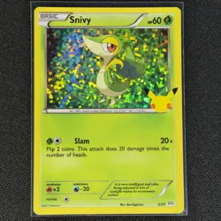 Snivy - 5/25 - Confetti Holo - McDonald's 25th Anniversary Promos - Pokemon - LP - Image 1