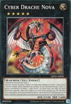 yugioh 1x Cyber Drache Nova LEDD-DEB30 COMMON 2AUFLAGE DEUTSCH - Image 1
