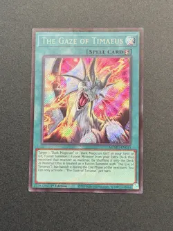 The Gaze of Timaeus MZMU-EN013 Secret NM Yugioh 1st ED - Image 1