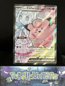 Pokemon Card Lillie's Clefairy ex 173/159 Full Art Journey Together L/P - Image 1