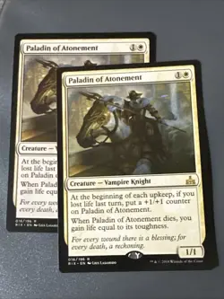 Paladin Of Atonement X2 Rivals Of Ixalan NM Condition See Pics Front Back MTG - Image 1