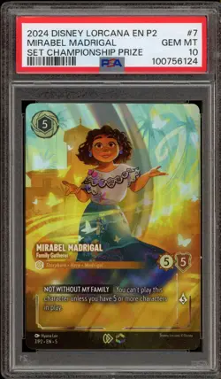 Disney Lorcana Mirabel Madrigal Set Championship Top Prize Promo 7/P2 PSA 10 - Image 1
