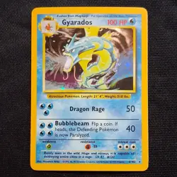 Gyarados - (MP) Base Set Holo 6/102 1999 English Pokemon TCG - Image 1