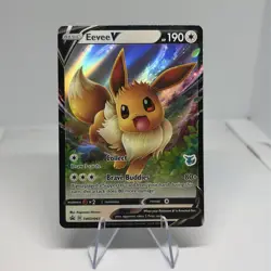 Pokemon Eevee V Promo Holo Card SWSH: Sword & Shield SWSH065 2021 - Image 1