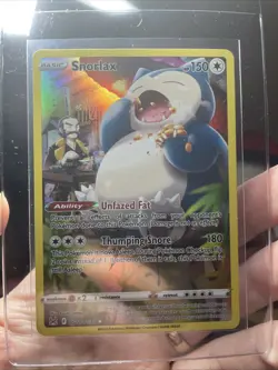 2022 Pokemon SWSH Lost Origin SNORLAX TG10/TG3 Ultra Rare Trainer Gallery - Image 2