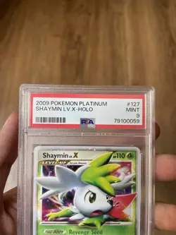 Pokemon Shaymin Lv.X Platinum Ultra Rare #127 PSA 9 Mint - Image 3