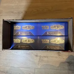 4 x Sealed Stellar Crown Pokemon Center Elite Trainer Boxes ETBs - Unsealed Case - Image 2