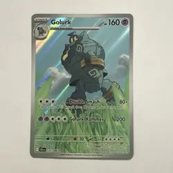 Golurk 123/086 Pokemon Sv: Black Bolt Holo Full Art Holo M/NM - Image 1