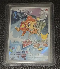 Pokemon TCG 30th Anniversary First Partner Black Star Promo Chimchar 041 - Image 1