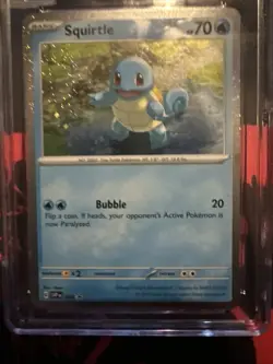 CGC 10 Pristine Pokemon 151 Squirtle Black Star Promo Cosmos Holo 048 English - Image 4