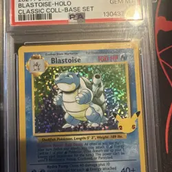 2021 POKEMON CELEBRATIONS CLASSIC COLLECTION #2 BLASTOISE-HOLO BASE SET PSA 10 - Image 3