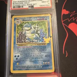 2021 POKEMON CELEBRATIONS CLASSIC COLLECTION #2 BLASTOISE-HOLO BASE SET PSA 10 - Image 4