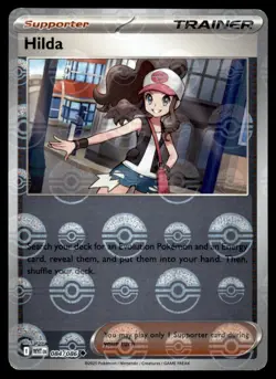 Hilda 084/086 Uncommon White Flare Pokemon POKEBALL Reverse Holo Lightly Played - Image 1